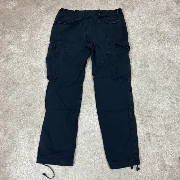 Polo Ralph Lauren Combat Trousers OG 107 GS Parachute Cargo Pants 34x30